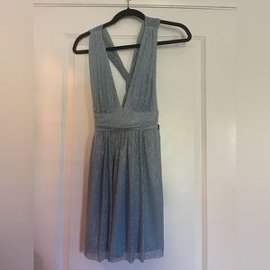Lulus dress. Size XS. Shiny light blue.